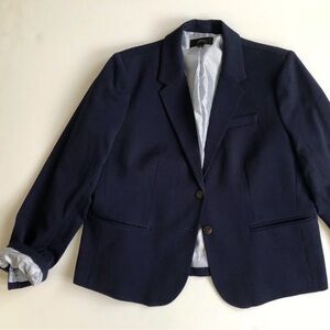 J. Crew Schoolboy Blazer Suit Jacket Dark Blue Sport Coat XXL 20